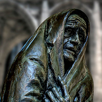 2nd Place 20 Pts 'The Refugee (Bronze) Chichester Cathedral' By Paul Adams