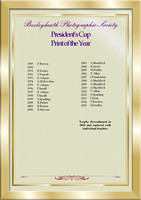 President's cup Print of the year 1989-2015