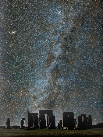 20 Pts 'Andromeda and the Milky Way over Stonehenge' By Danny Pearce