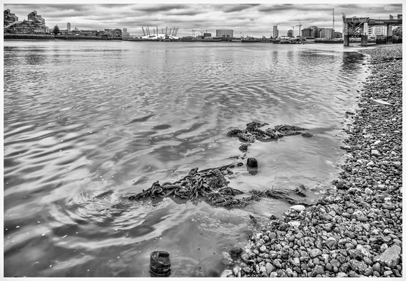 Early Evening Low Tide view of the O2 from Greenwich By Danny Godfrey