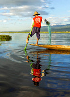 Fisherman Inles Lake By Stan Spurling