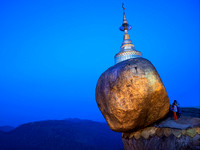 Golden Rock Burma By Stan Spurling
