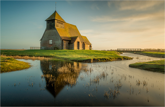 Church on the marsh by Wayne Daniels