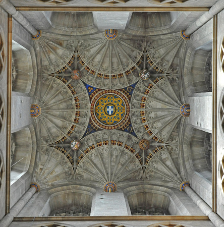 Fan vaulted ceiling of Bell HarryTower,Cante