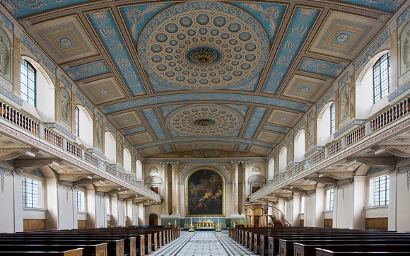 Old Royal Naval College Chapel by Roger M Stevens