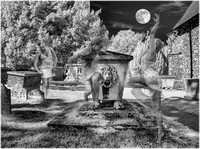 = 3rd Place 'Moonlight Games in Bexley Graveyard' By Richard Winston
