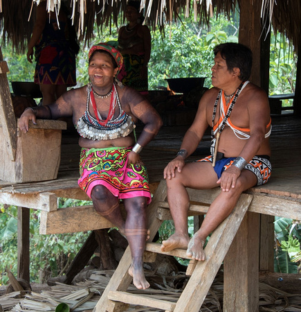 Embera Indian couple By Bill Metson