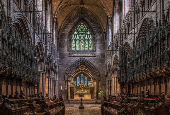 The Chancel Chester Cathedral By Bill Metson