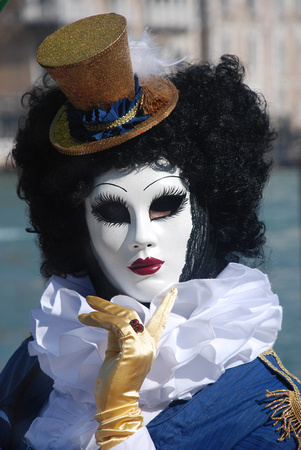 Venice Mask Carnival, Clown by David Cusselle