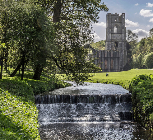 'Fountains Abbey from the weir' By Richard Martin