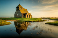 Church on the marsh by Wayne Daniels